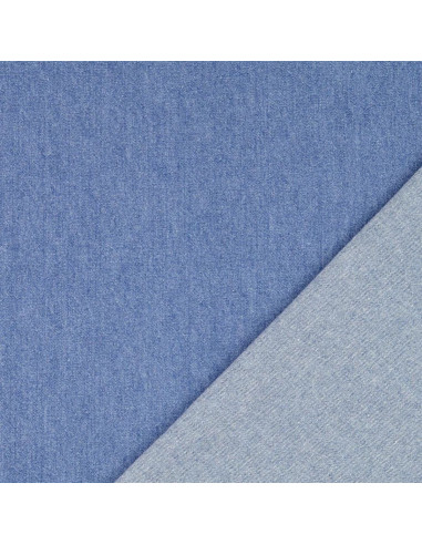 Tejido vaquero de algodón ligero - Azul claro