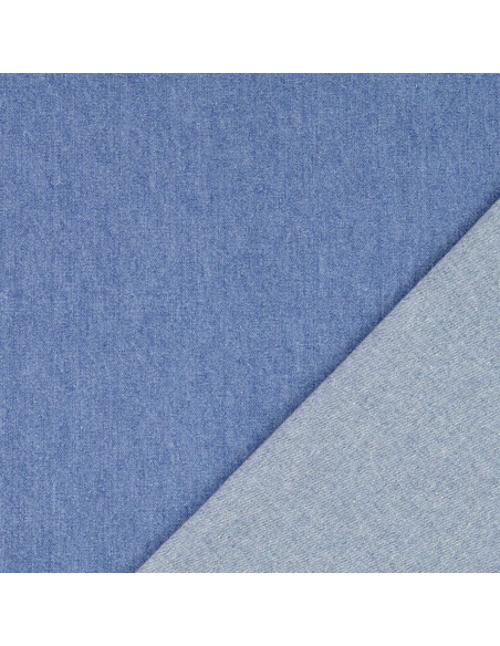Tejido vaquero de algodón ligero - Azul claro