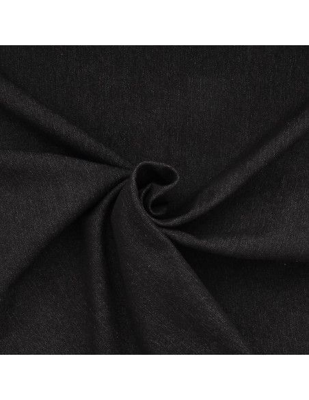 Tejido vaquero denim elástico - Negro