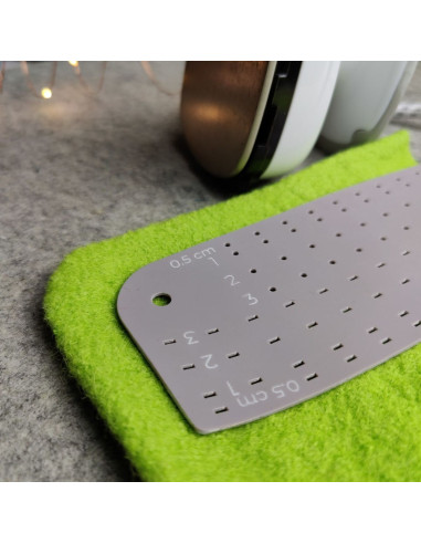 Regla de planchado de silicona para dobladillos