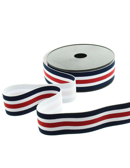 Elástico fantasía tricolor 40 mm