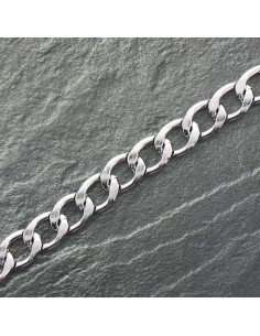 Cadena plana de aluminio 20 mm - Plata