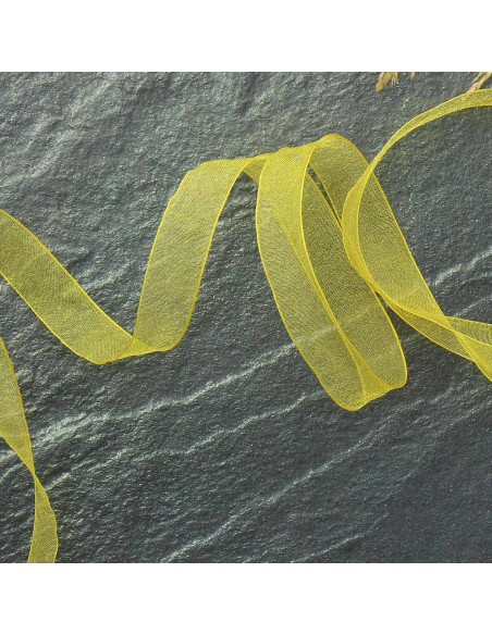 Cinta de organza - Amarillo