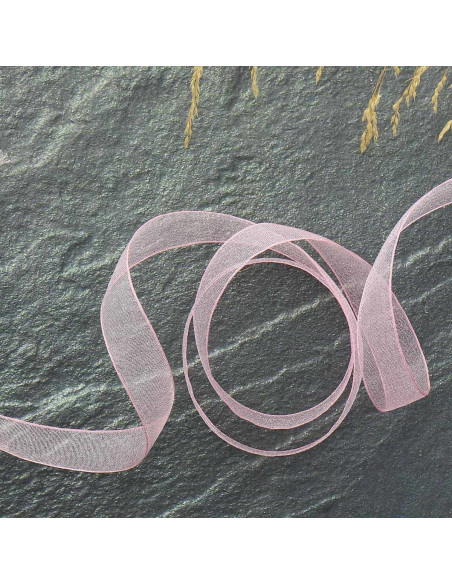 Cinta de organza - Rosa