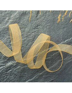 Cinta de organza - Beige