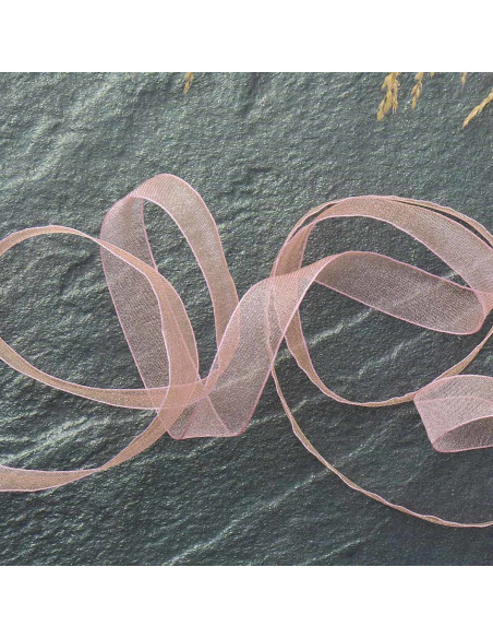 Cinta de organza - Rosa claro