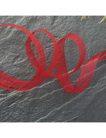 Cinta de organza - Rojo
