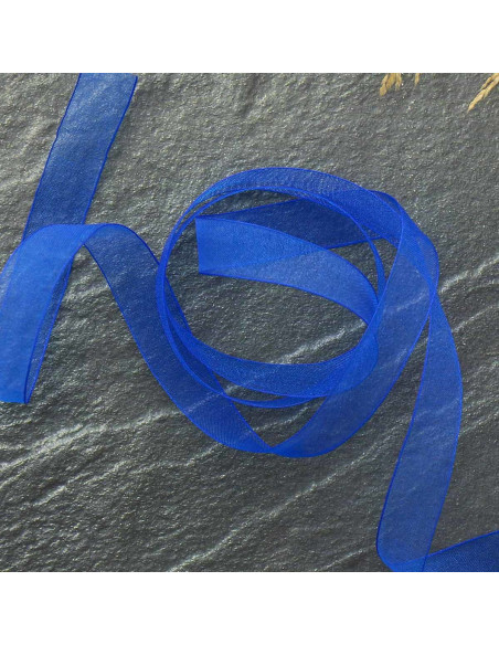 Cinta de organza - Azul rey