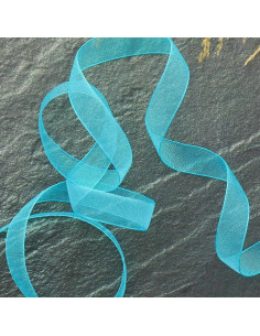 Cinta de organza - Azul turquesa