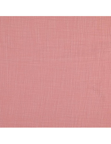 Tejido de doble gasa de algodón Vintage - Rosa viejo