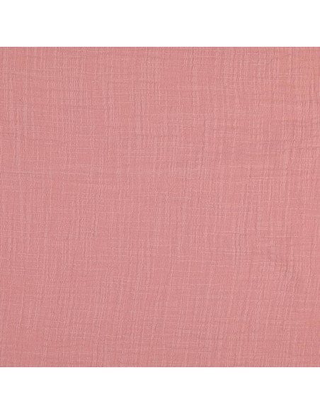 Tejido de doble gasa de algodón Vintage - Rosa viejo