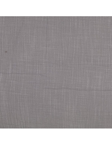 Tejido de doble gasa de algodón Vintage - Gris