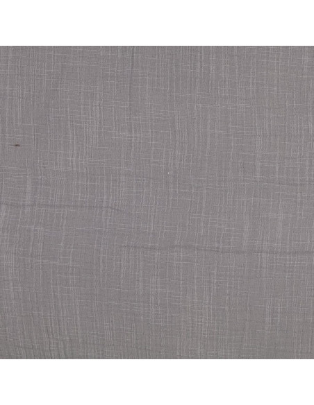 Tejido de doble gasa de algodón Vintage - Gris