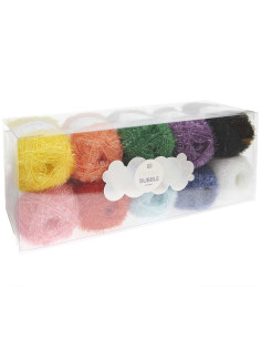 Caja de 10 ovillos de hilo para crochet Creative Bubble - Rainbow