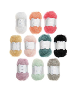 Caja de 10 ovillos de hilo para crochet Creative Bubble - Pastel 2