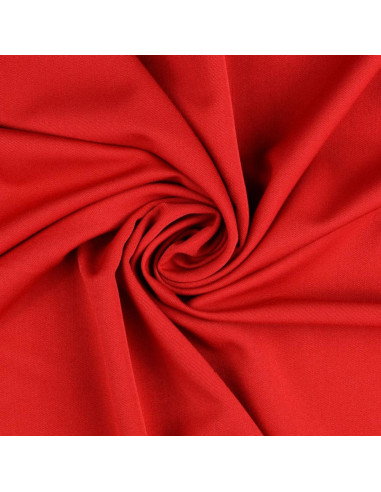 Tejido gabardina flexible - Rojo