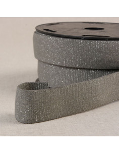 Boxer elástico con lentejuelas - Gris y plata