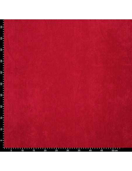 Tela de pana - Rojo