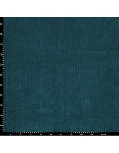 Tela de pana - Azul petróleo