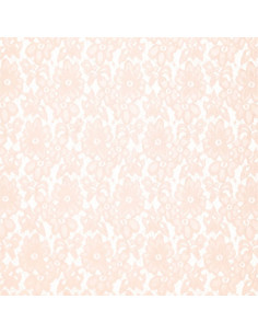 Tejido guipur elástico Bloom - Rosa claro 2