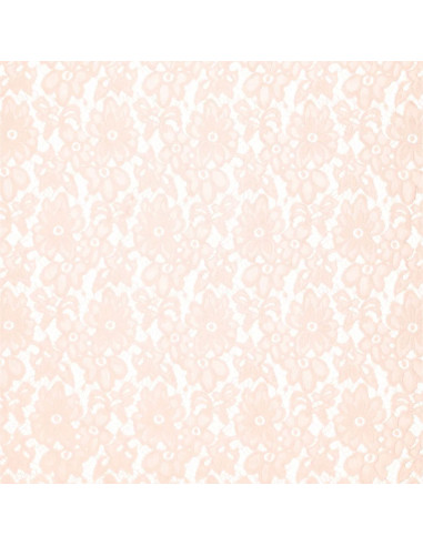 Tejido guipur elástico Bloom - Rosa claro