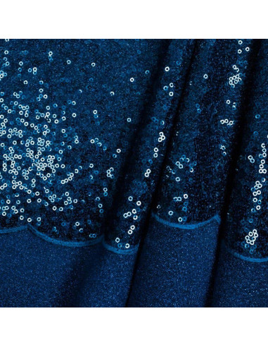 Tela de lentejuelas - Azul
