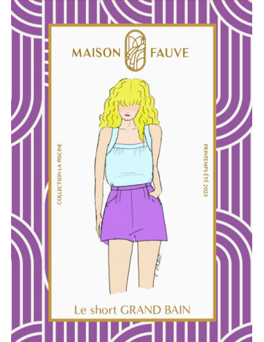 Patrón de short Grand Bain - Maison Fauve