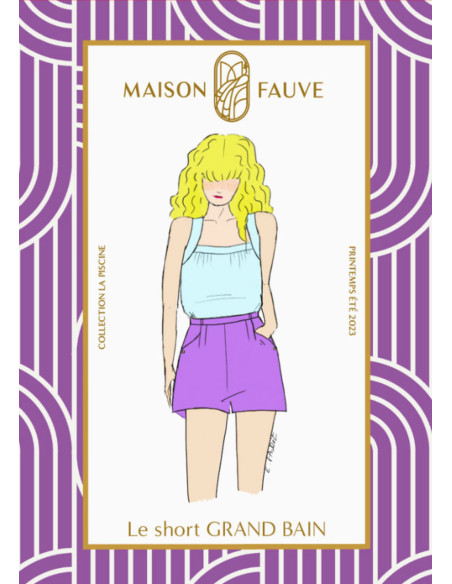 Patrón de short Grand Bain - Maison Fauve