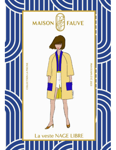 Patrón de chaqueta Nage Libre - Maison Fauve