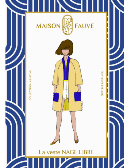 Patrón de chaqueta Nage Libre - Maison Fauve