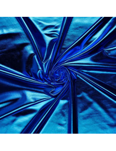 Tejido lamé elástico - Azul