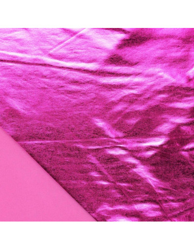 Tejido lamé elástico - Fucsia