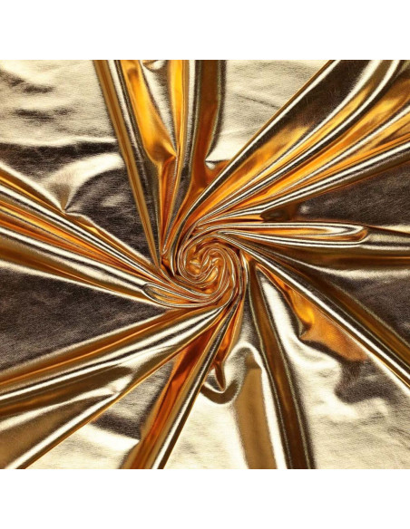 Tejido lamé elástico - Oro