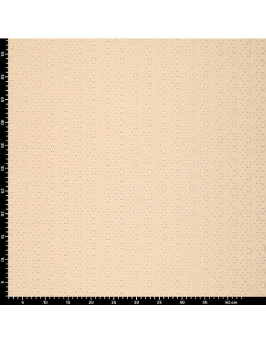 Tejido bordado inglés elástico - Beige claro