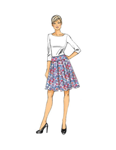 Patrón de falda - Vogue 9090