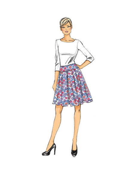 Patrón de falda - Vogue 9090