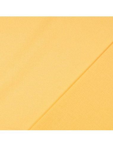 Tejido de algodón cretona liso - Amarillo paja