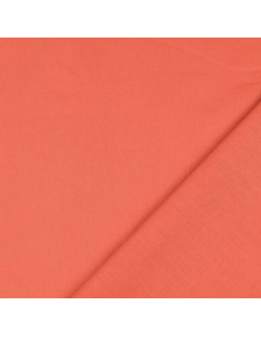 Tejido de algodón cretona liso - Naranja zanahoria 2
