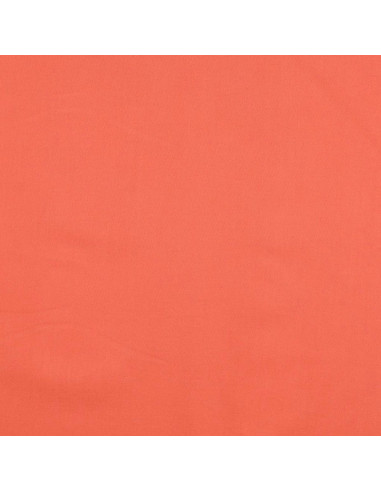 Tejido de algodón cretona liso - Naranja zanahoria