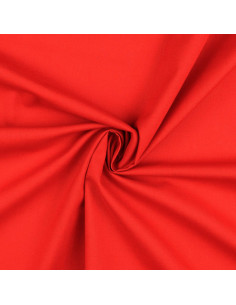 Tejido de algodón cretona liso - Rojo