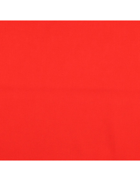 Tejido de algodón cretona liso - Rojo