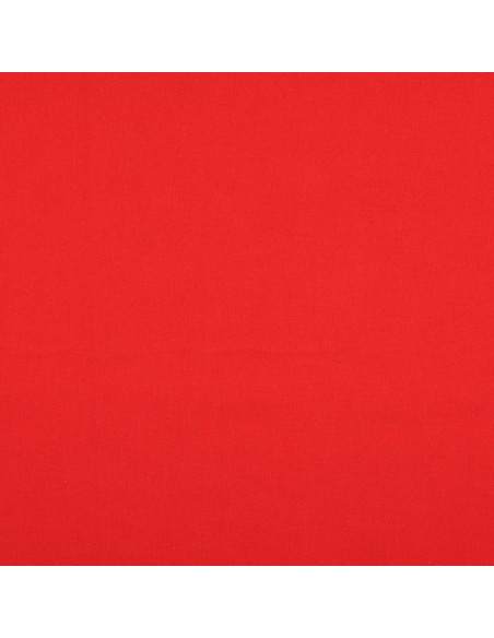 Tejido de algodón cretona liso - Rojo amapola
