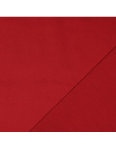 Tejido de algodón cretona liso - Rojo oscuro 2