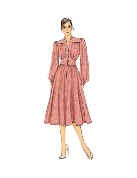 Patrón de vestido - Vogue 9076