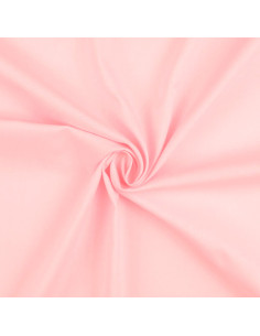 Tejido de algodón cretona liso - Rosa claro