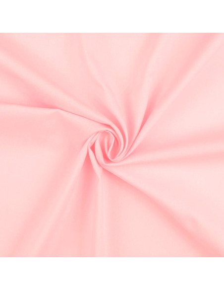 Tejido de algodón cretona liso - Rosa claro