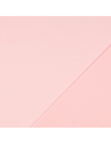 Tejido de algodón cretona liso - Rosa claro