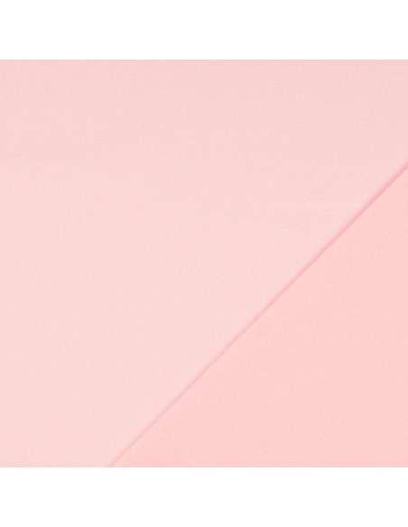 Tejido de algodón cretona liso - Rosa claro