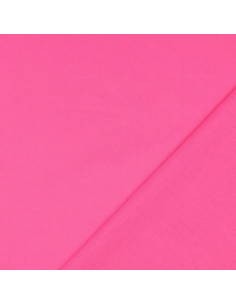 Tejido de algodón cretona liso - Rosa vivo 2