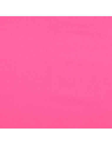 Tejido de algodón cretona liso - Rosa vivo